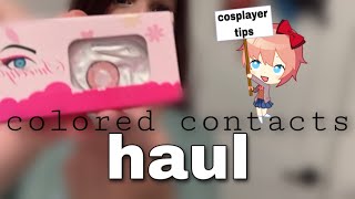 Where to buy cosplay contacts ⁉️ Uniqso Haul [upl. by Paderna]