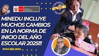 MINEDU INCLUYE MUCHOS CAMBIOS EN LA NORMA DE INICIO DEL AÑO ESCOLAR 2025 [upl. by Ramin433]