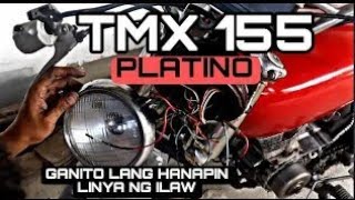 Paano maglagay ng ilaw sa tmx 155 platinochriscustomcycle [upl. by Patterman]