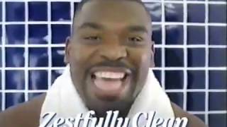 Zest Body Wash commercial with Craig Ironhead Heyward 1998 [upl. by Kiran87]