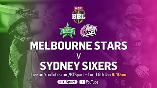 Melbourne stars vs Sydney Sixers Match cricket24 bigbashleague [upl. by Sinnek]