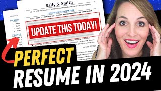 THE PERFECT RESUME IN 15 MINUTES OR LESS 2024 TEMPLATE INSIDE [upl. by Acimahs134]