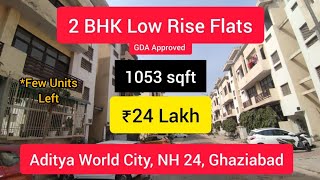 2 BHK Flat  GDA Approved  ₹24 Lakh  100 Budget Property  Aditya World City NH 24 Ghaziabad [upl. by Leeban]