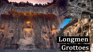 Longmen Grottoes China Dragons Gate GrottoesLongmen Caves China Ancient Buddhist cave temple [upl. by Gnep811]