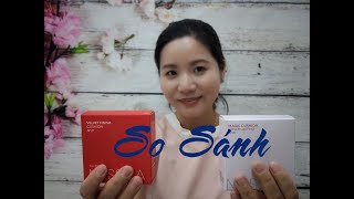 So sánh phấn nước Missha magic cover cushion VS velvet finish cushion [upl. by Cynthla562]