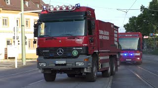 VOLLALARM 18 Fahrzeuge Werkfeuerwehr BASF [upl. by Gardia129]