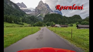 Switzerland 2024  driving from Innertkirchen to Rosenlaui [upl. by Lauree767]