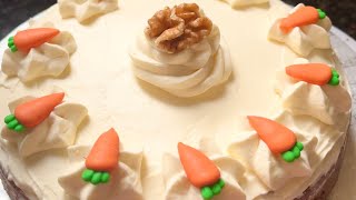 The Easy Carrot Cake With Cheese frosting  Neelos kitchen [upl. by Matuag908]