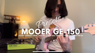 Essential Presets  Pedaleira Mooer GE150 [upl. by Inahpets524]