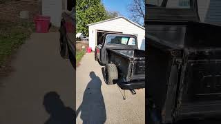 Installing the Stepside Bed  1972 Chevy C10 454 Big Block shorts [upl. by Ener472]