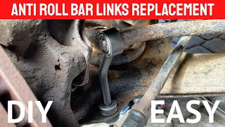 Anti Roll Bar Drop Links Replacement amp Spring Hanger Repair  Ford Transit [upl. by Secnarfyram589]