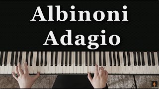 AlbinoniGiazotto  Adagio in G minor  piano [upl. by Udelle406]