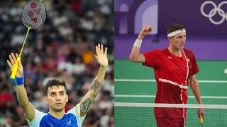 Paris Olympics Badminton Viktor Axelsen into mens gold medal match  Marins retirement [upl. by Eicnahc]