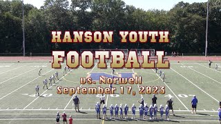 Hanson Youth Football vs Norwell  September 17 2023 [upl. by Ketchan]