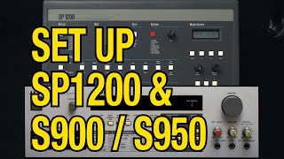 How to set up the SP1200 with an Akai S900  S950 Sampler [upl. by Les]