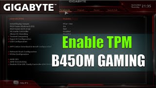 Enable TPM B450M GAMING [upl. by Odranar]