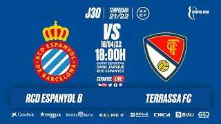 🔴 EspanyolLIVE  ⚽️ Espanyol B 🆚 Terrassa FC  J30  2ª RFEF [upl. by Basir]