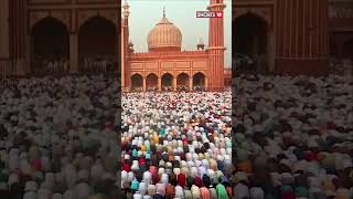 EidAlFitr Celebrated Delhi Thousands Gather To Offer Prayers Exchange Greetings  shorts  N18S [upl. by Nnylirak]