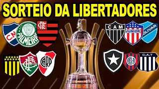 AO VIVO SORTEIO DAS OITAVAS DE FINAL DA LIBERTADORES 2024  DEFINIÃ‡ÃƒO DOS CONFRONTOS [upl. by Virgil732]