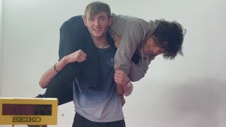 Fireman’s lift carry challenge [upl. by Marji]