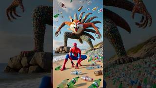 Recycled Bottle Art  Spiderman vs Joker vs Venom vs Captain America brawlstars spiderman joker [upl. by Retsevel]