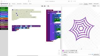 BlocksCAD Tela de araña [upl. by Narbig4]