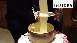 How Aligot Is Made In Paris [upl. by Haeluj711]