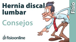 Hernia discal lumbar  Consejos para una mejor recuperación [upl. by Ecnedurp]