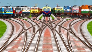 9 REALISTIC TRAIN GAME 🎮 PC FOR BUMPY RAILROAD TRACKS  Trains Crossing  Indian Train Simulator [upl. by Wendalyn716]