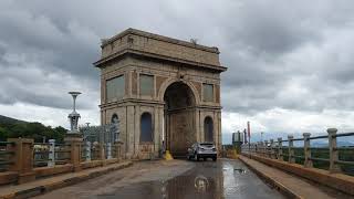 Driving through Hartebeespoortdam tunnel and over dam wall [upl. by Janette]