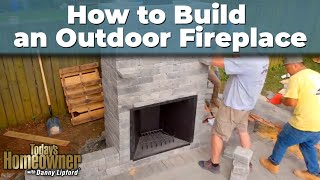 How to Build an Outdoor Fireplace [upl. by Airtap241]