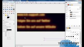 Gimp Tutorial 3 Schrift verändern [upl. by Rickert36]