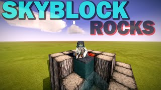 EASY SIMPLE GENERATOR IN SKYBLOCK  BASALT amp OBSIDIAN ROCKS AND STONES IN VINTAGE STORY 1193 [upl. by Hgeilhsa]