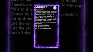 Starman  David Bowie Lyrics shorts lyrics shortmusic [upl. by Ahsekram]