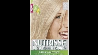 Tinte y DECOLORACION EN UN PASO CON Garnier Nutrisse Hair Color Ultra Bleach Blond [upl. by Bendix]