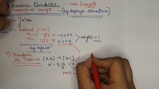 ●Gaussian Quadrature  Numerical Concept ✅️ by Supriya Srivastava [upl. by Thessa]