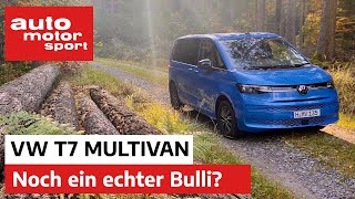 VW T7 Multivan 2021 Noch ein echter Bulli – Vorfahrt  auto motor und sport [upl. by Leslee698]