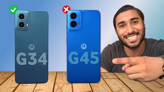 Dont Buy Moto G45  Moto G45 vs Moto G34 Comparison  Best Smartphone under ₹12000 [upl. by Irrej189]