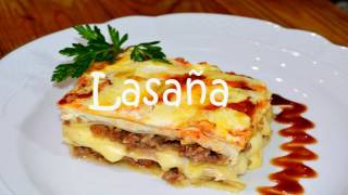 Lasaña MUY FACIL lasagna deliciosa EN MINUTOS [upl. by Neelyt]