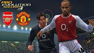 ARSENAL V MANCHESTER UTD 2003  PES 3 [upl. by Eisyak]