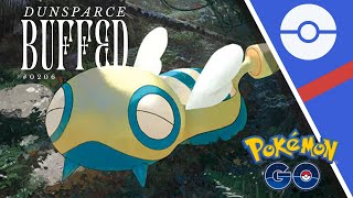 100 ELO GAIN WITH BUFFED DUNSPARCE  POKEMON GO BATTLE LEAGUE [upl. by Llyrehc]