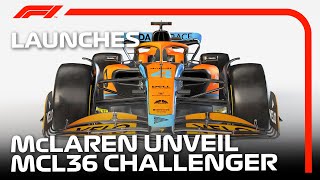 2022 Car Launches McLaren Unveil The New MCL36 [upl. by Flossy]