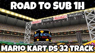 Can I Complete this Speedrun Challenge Mario Kart DS 32 Track  Road to Sub 1 Hour [upl. by Arahsak]