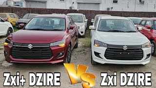 2024 New Gen Dzire Top Zxi plus VS Zxi Quick features Comparison ReviewNew Dzire Top and 2nd top [upl. by Yessej565]