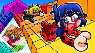 LADYBUG AND CATNOIR SURVIVE THE RAINBOW STAIRS in ROBLOX [upl. by Norra153]