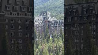 Surprise Corner View Of Fairmont Banff Spring Hotel 🇨🇦 [upl. by Perkin]