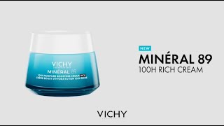 NEW Minéral 89 100H MOISTURE BOOSTING CREAM  Skin Strengthening Hydration  Vichy Laboratoires [upl. by Wonacott]