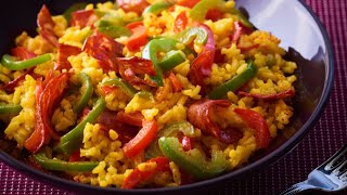 Recette  Riz pilaf à l’espagnole [upl. by Danyelle]