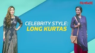 Celebrity Style Kareena and Kanganas Long Kurta Look in a Budget [upl. by Aititil]