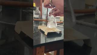 Acid hydrolysis chemistry experiment 🧪⚗️🔮 [upl. by Katushka]